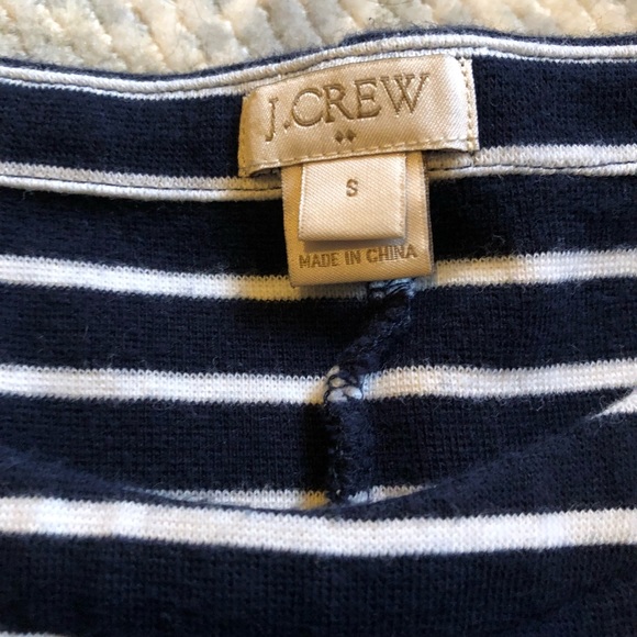 J. Crew Factory Navy and White Striped Dress - Picture 2 of 2